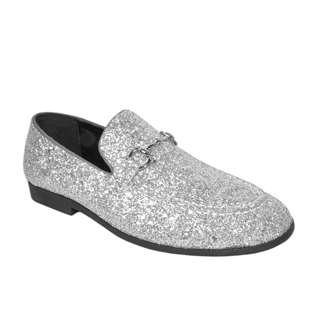 Bravo Men's Prom2 Glitter Dress Bit Loafers